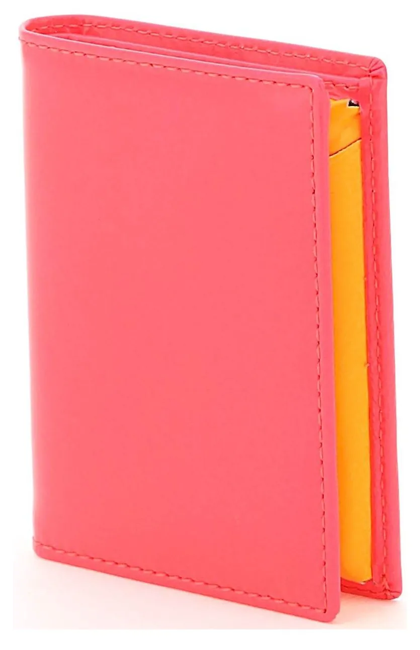 Comme des Garons Wallet Super Fluo Colour-Block Wallet