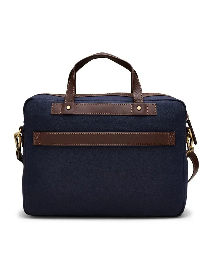 Cruiser Canvas Briefcase in Navy