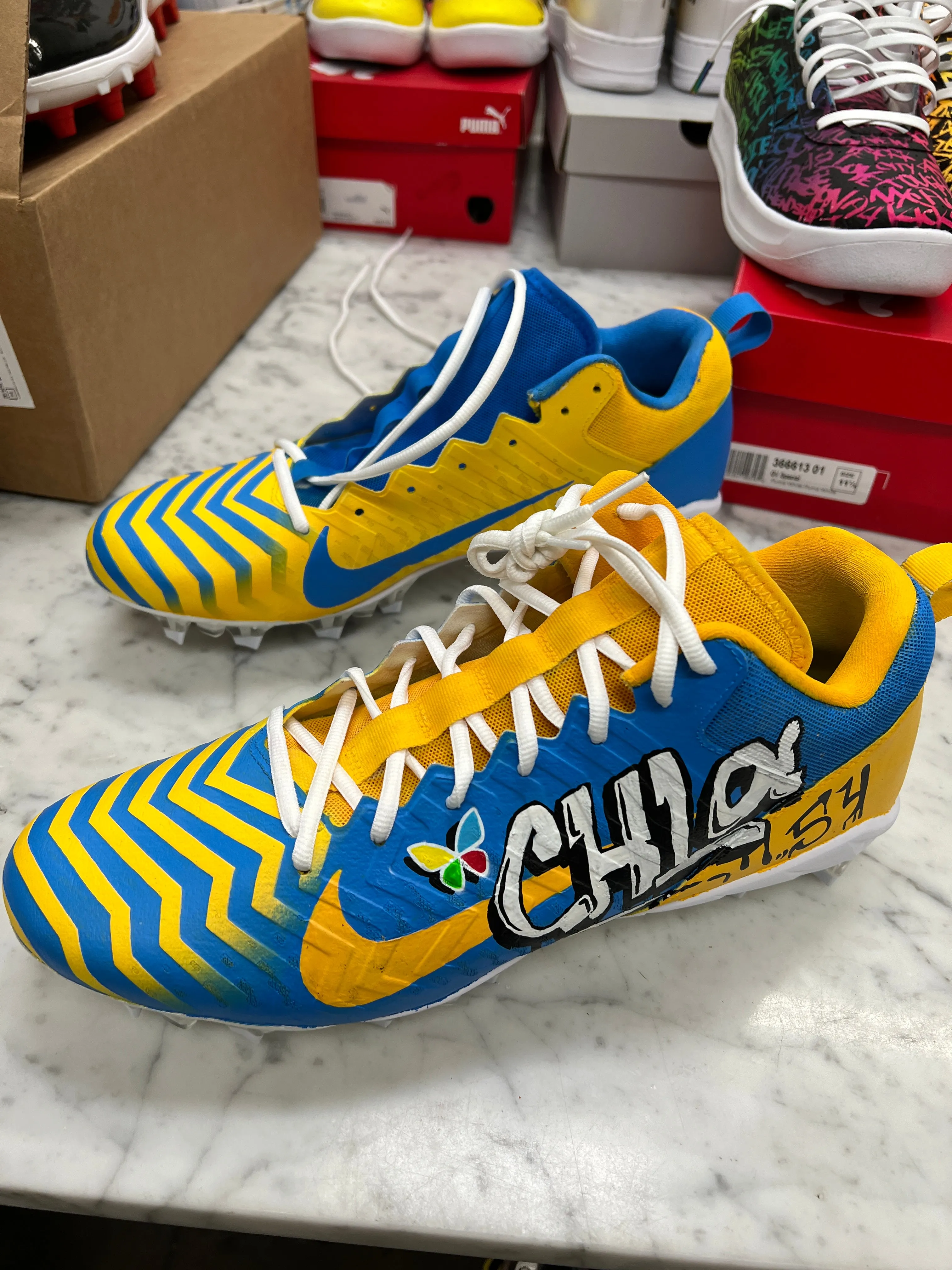 Custom Cleats - Matt Overton - CHLA - Custom Order