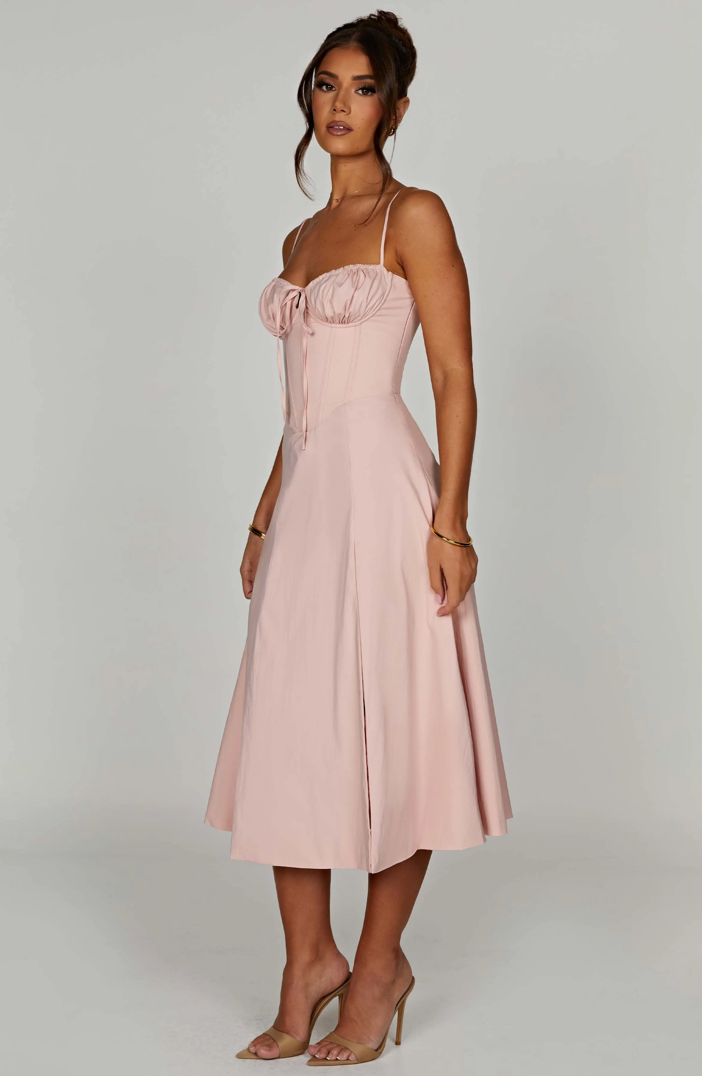 Deanna Midi Dress - Blush