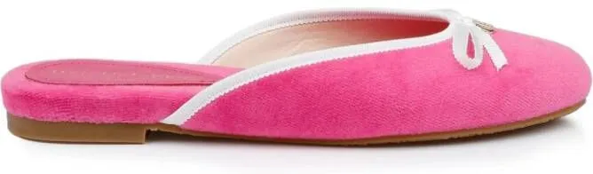 Dee Ocleppo Athens terry-cloth mules Pink