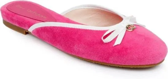 Dee Ocleppo Athens terry-cloth mules Pink