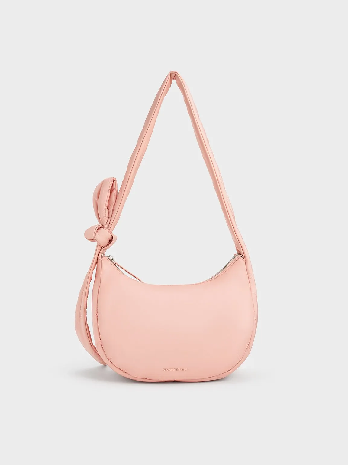 Delilah Nylon Knotted Hobo Bag - Pink