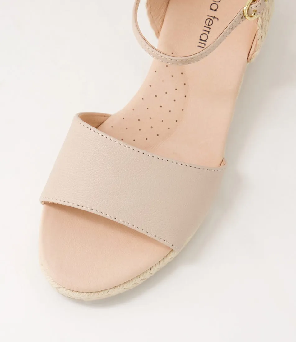 DIANA FERRARI Harissa Rose Leather Espadrilles