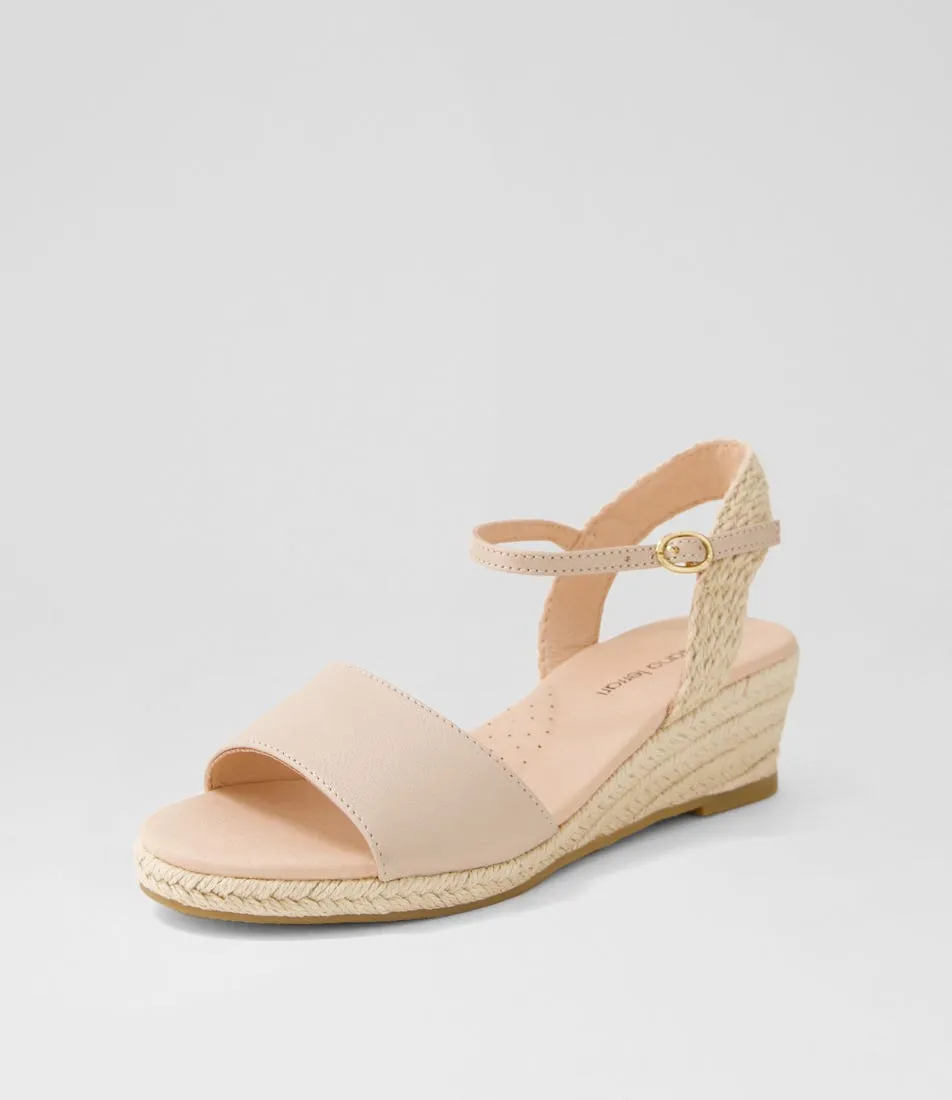 DIANA FERRARI Harissa Rose Leather Espadrilles