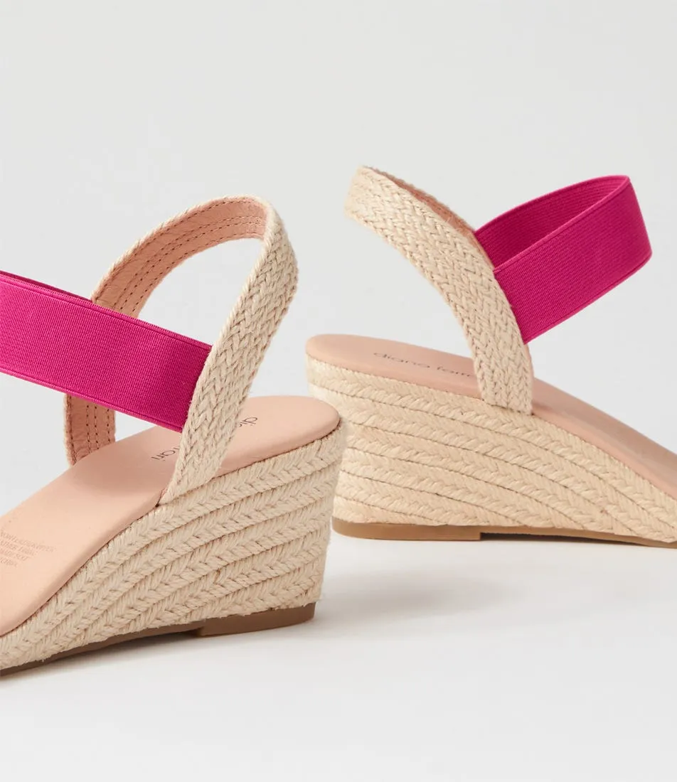 DIANA FERRARI Jeppattie Fuchsia Elastic Espadrilles