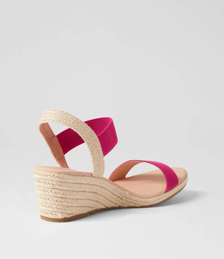 DIANA FERRARI Jeppattie Fuchsia Elastic Espadrilles