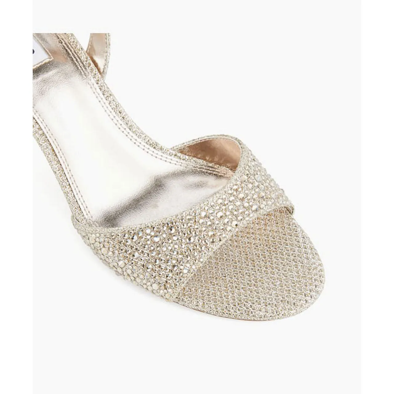 DUNE LONDON Madelines Embellished Heeled Sandals - Metallic