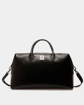 Easy Bally Weekender In Black Leather 