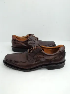 Ecco Men's Helsinki Bike Toe Oxfords Dress Shoes, Brown Size 11 M