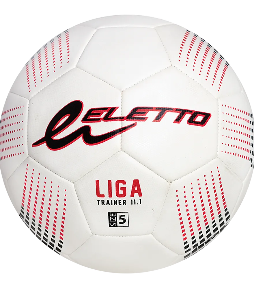 Eletto White/Red/Black Liga Trainer 11.1 Soccer Ball