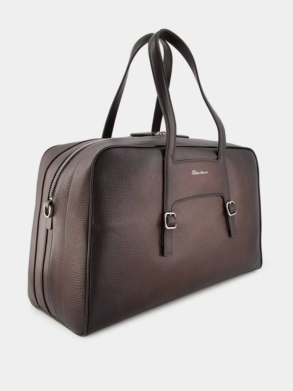 Embossed Leather Weekender