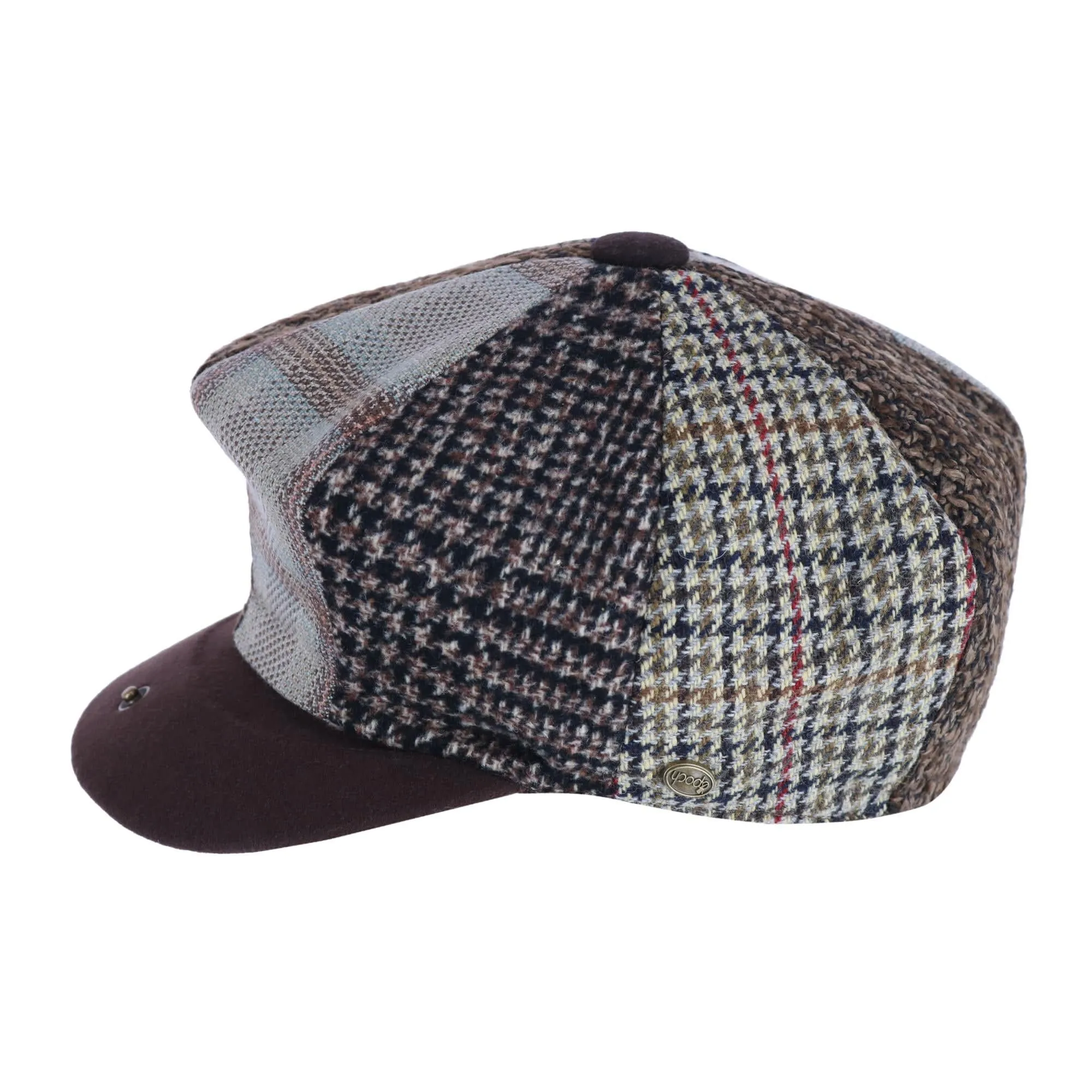 Epoch Hats Company Men's Multi Patchwork Newsboy Cap