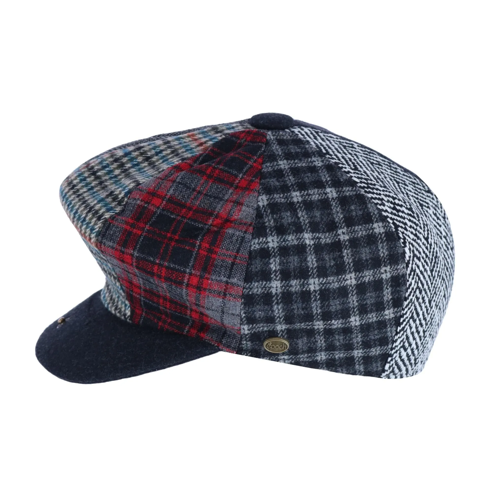 Epoch Hats Company Men's Multi Patchwork Newsboy Cap