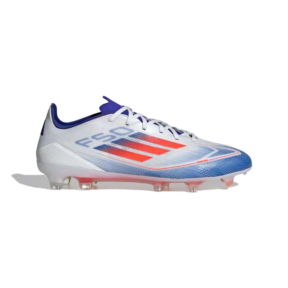 F50 Pro FG Soccer Cleats - Cloud White/Solar Red/Lucid Blue - Regular (D)