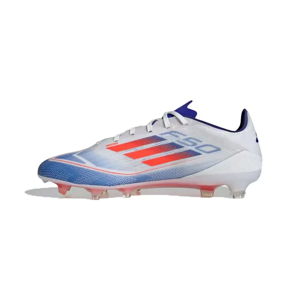 F50 Pro FG Soccer Cleats - Cloud White/Solar Red/Lucid Blue - Regular (D)