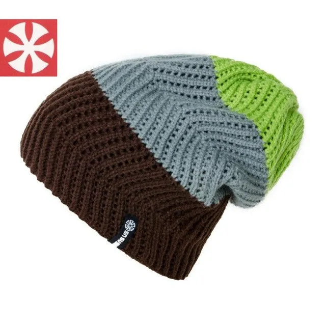 Fall    Beanies Women Knitted Wool Warm Hats For Women Men Cap Female Fashion Skullies Women Hats Skullies # GS