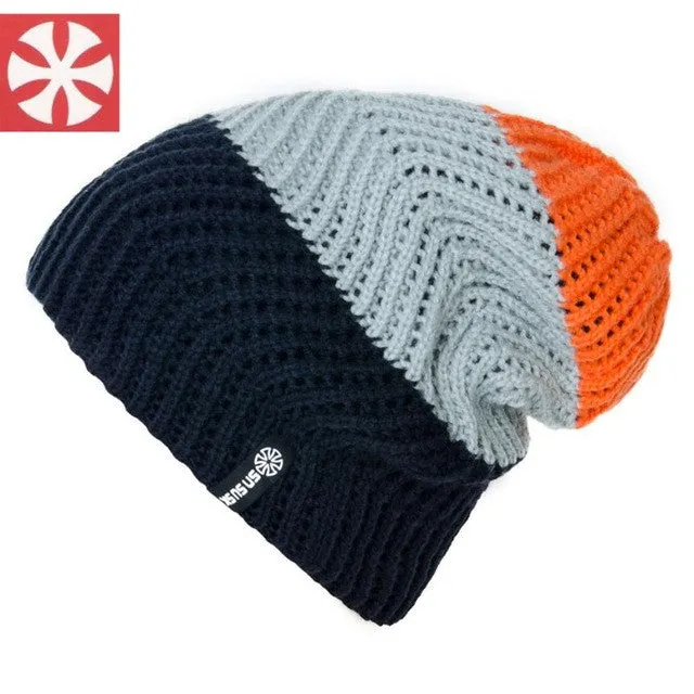 Fall    Beanies Women Knitted Wool Warm Hats For Women Men Cap Female Fashion Skullies Women Hats Skullies # GS