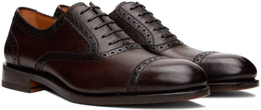 Ferragamo Brown Gianluigi Oxfords