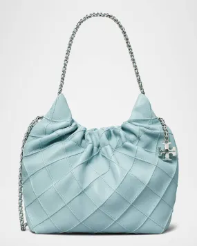 Fleming Mini Quilted Leather Hobo Bag