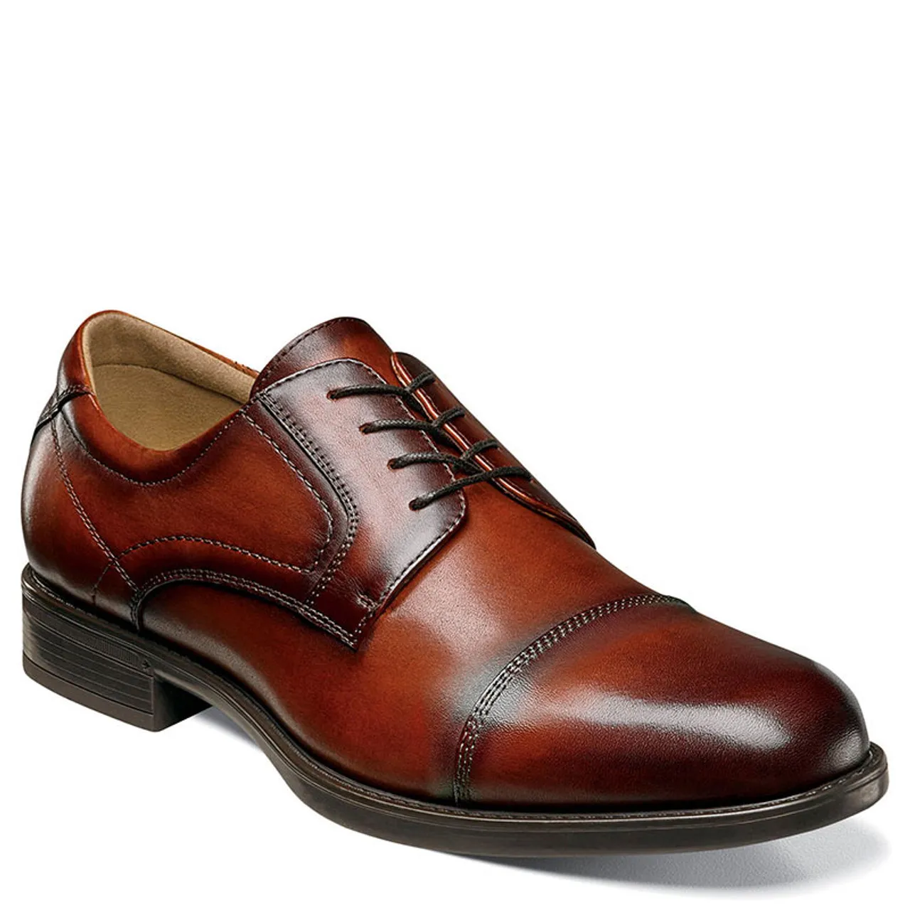 Florsheim 12138-221 MIDTOWN CAP TOE Cognac Oxfords