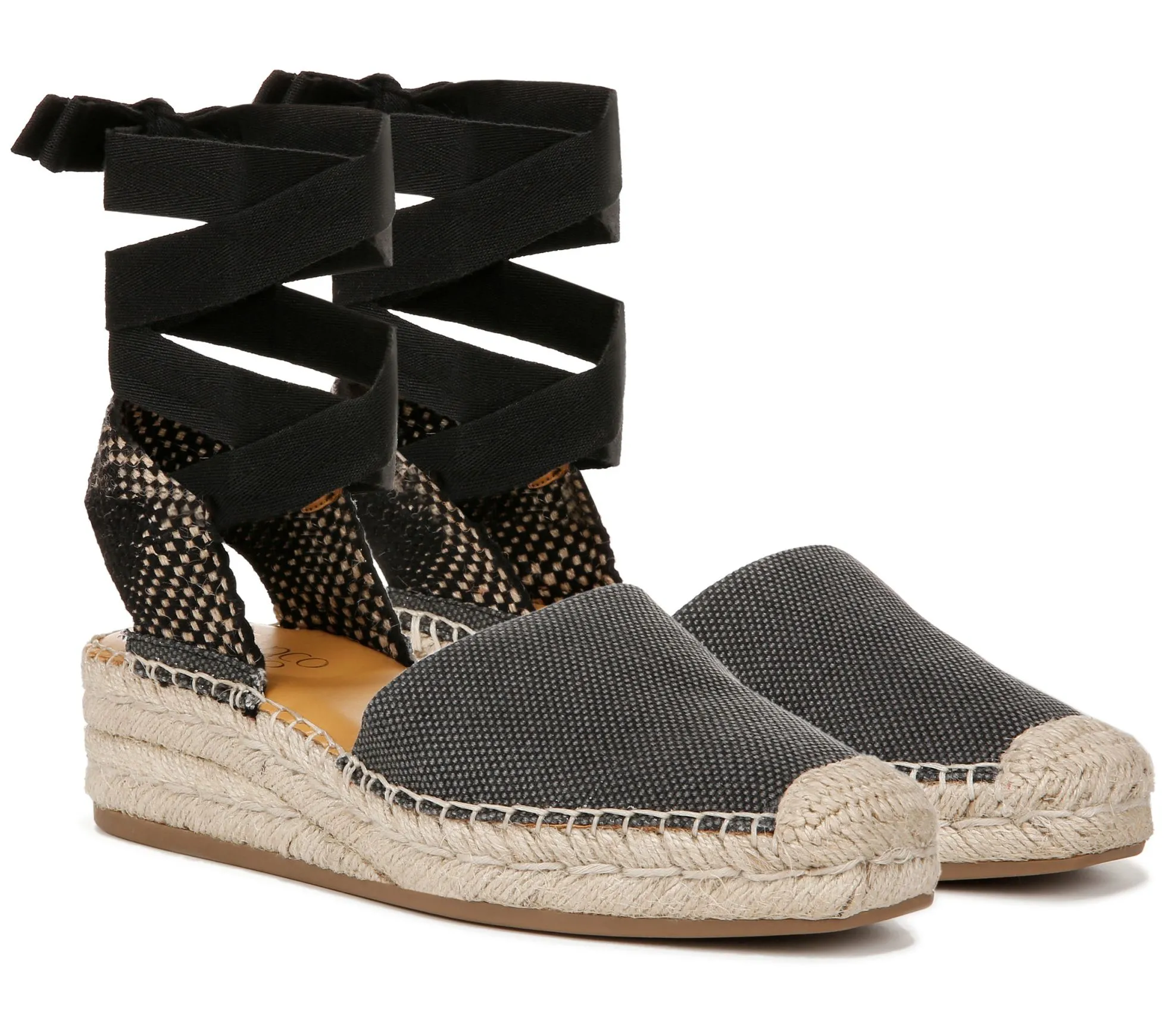 Franco Sarto Ankle-Wrap Espadrilles - Britney