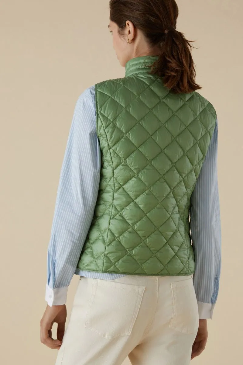 Gilet imbottito donna Verde