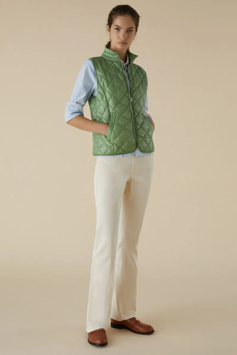 Gilet imbottito donna Verde