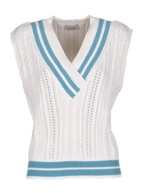 Gilet in maglia di cotone