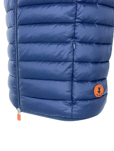 GILET UOMO BLU IN ECO-PIUMA