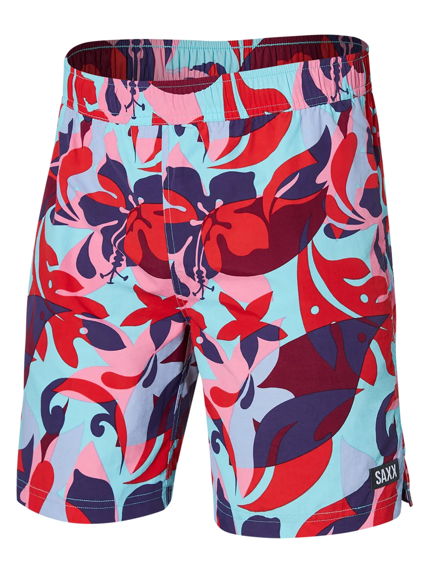 Go Coastal 2n1 Volley Tropical Lens Red Multi Boardshorts