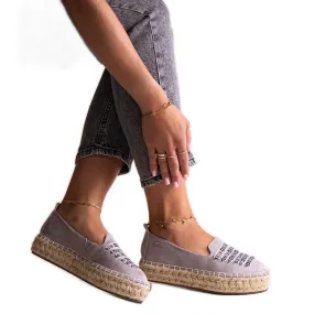 Gray espadrilles Big Star JJ274890 grey