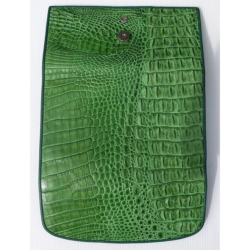 Green Crocodile Leather Wallet