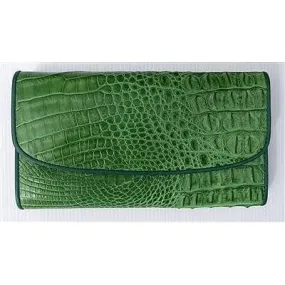 Green Crocodile Leather Wallet