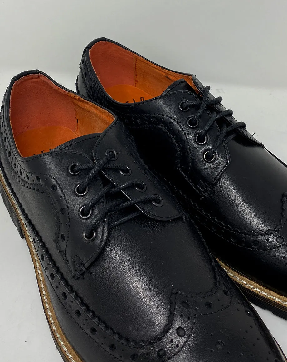 HANNOVER MEN’S OVERSIZED BROGUES | BLACK