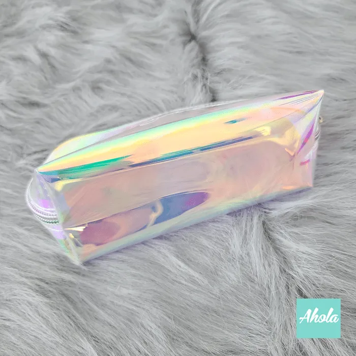 【Hollo】Holographic PVC Pouch 名字幻彩萬用袋