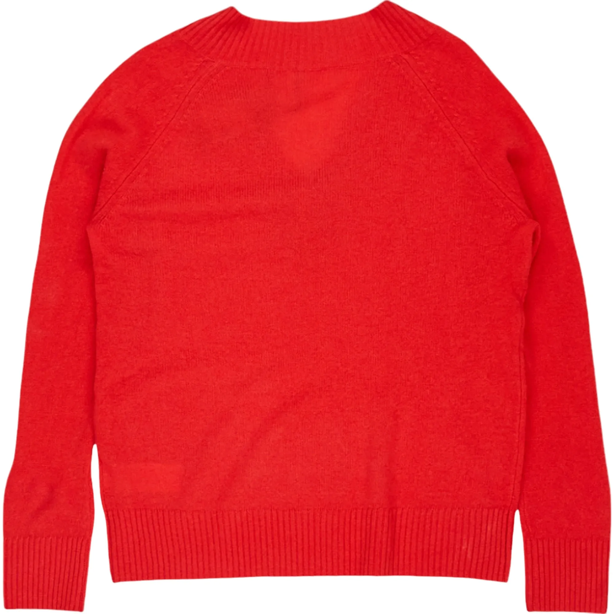 Hush Red Maddie Cashmere V Neck Jumper