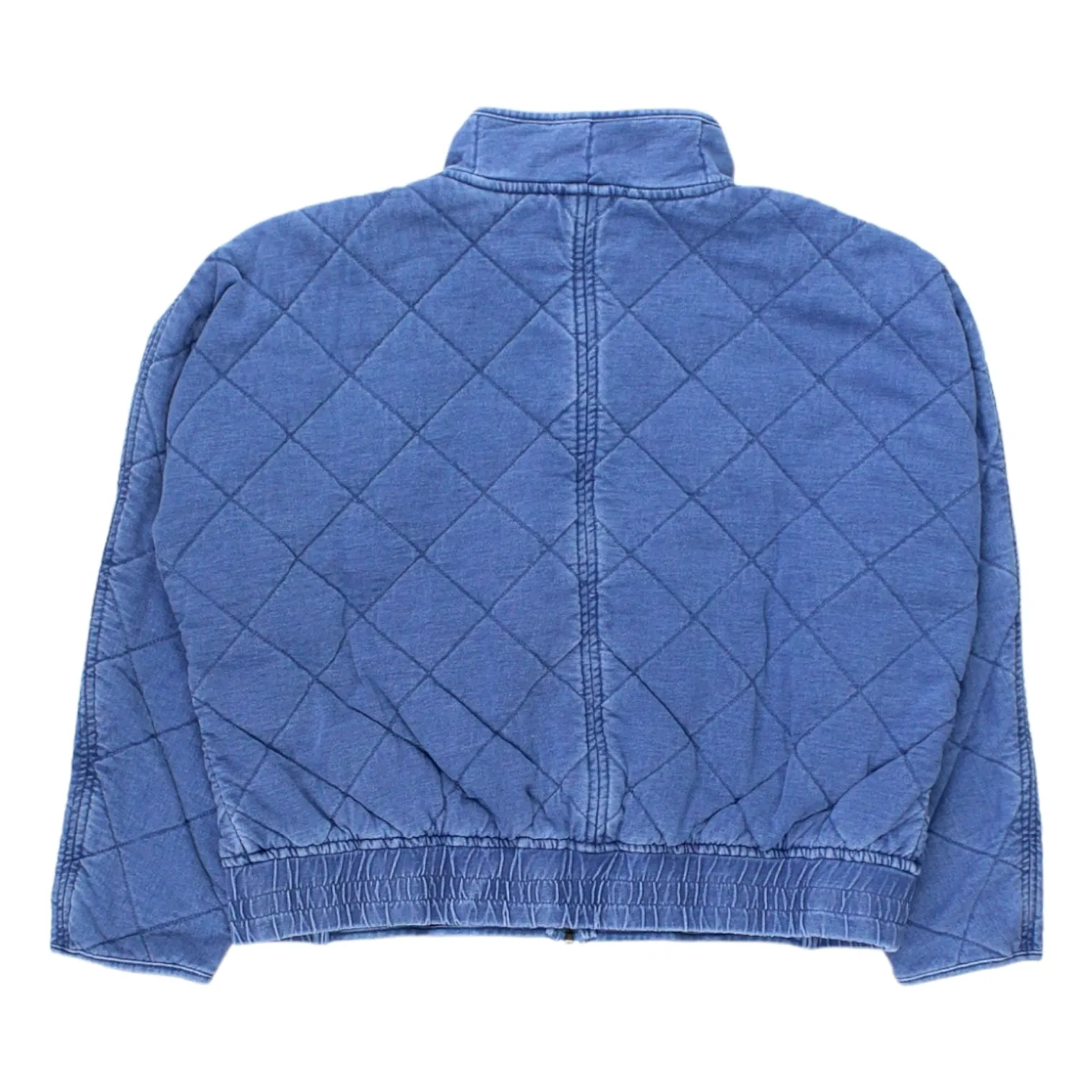 Hush Washed Blue Denim Quilted Jacket