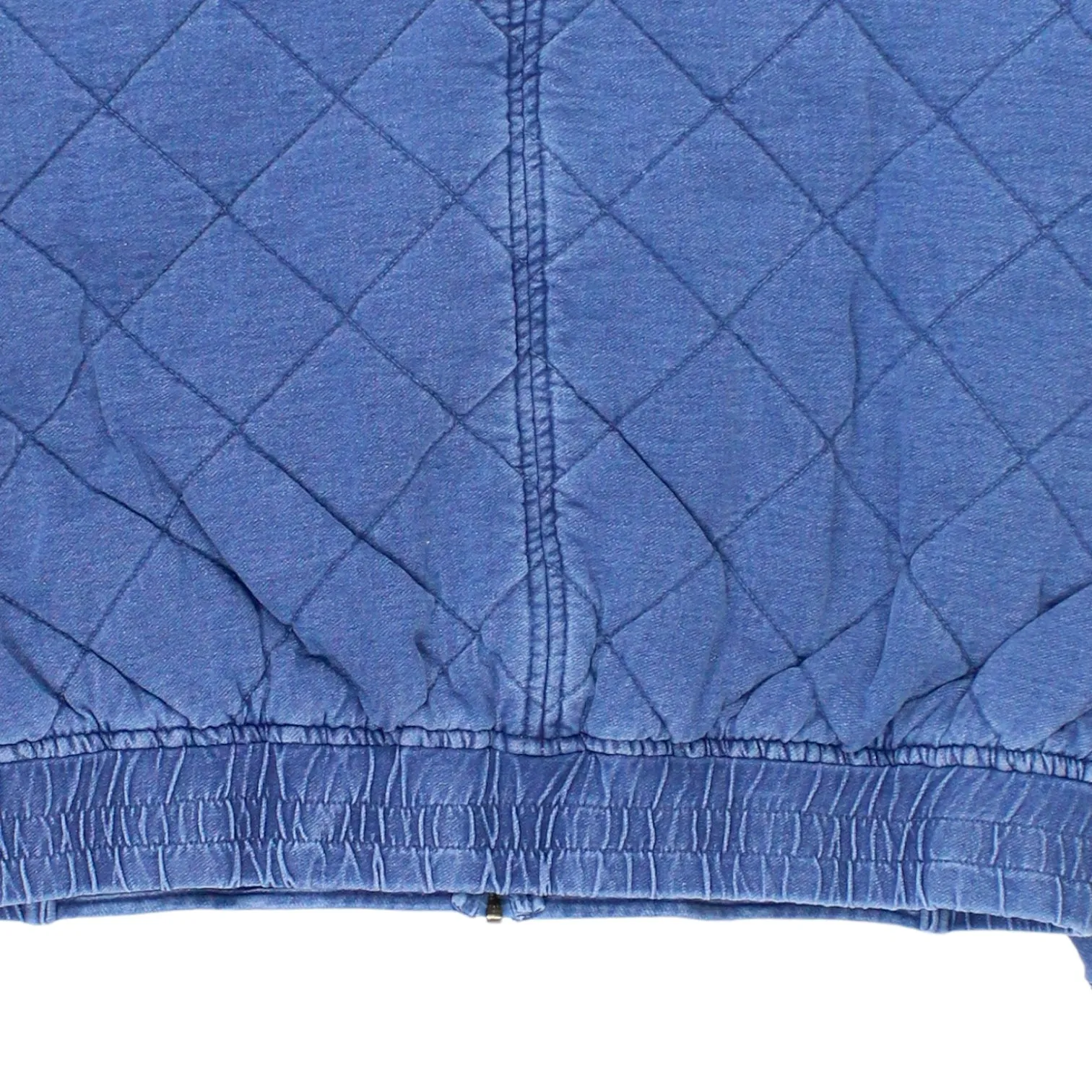 Hush Washed Blue Denim Quilted Jacket