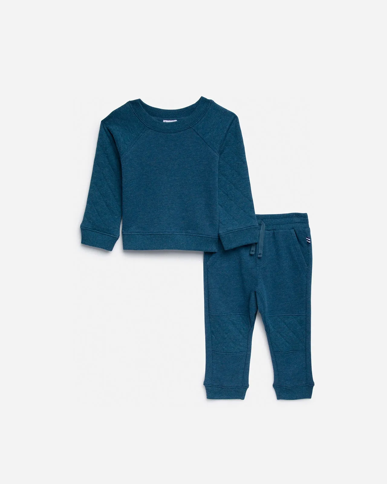 Infant Boy Cozy Quilted Long Sleeve Set