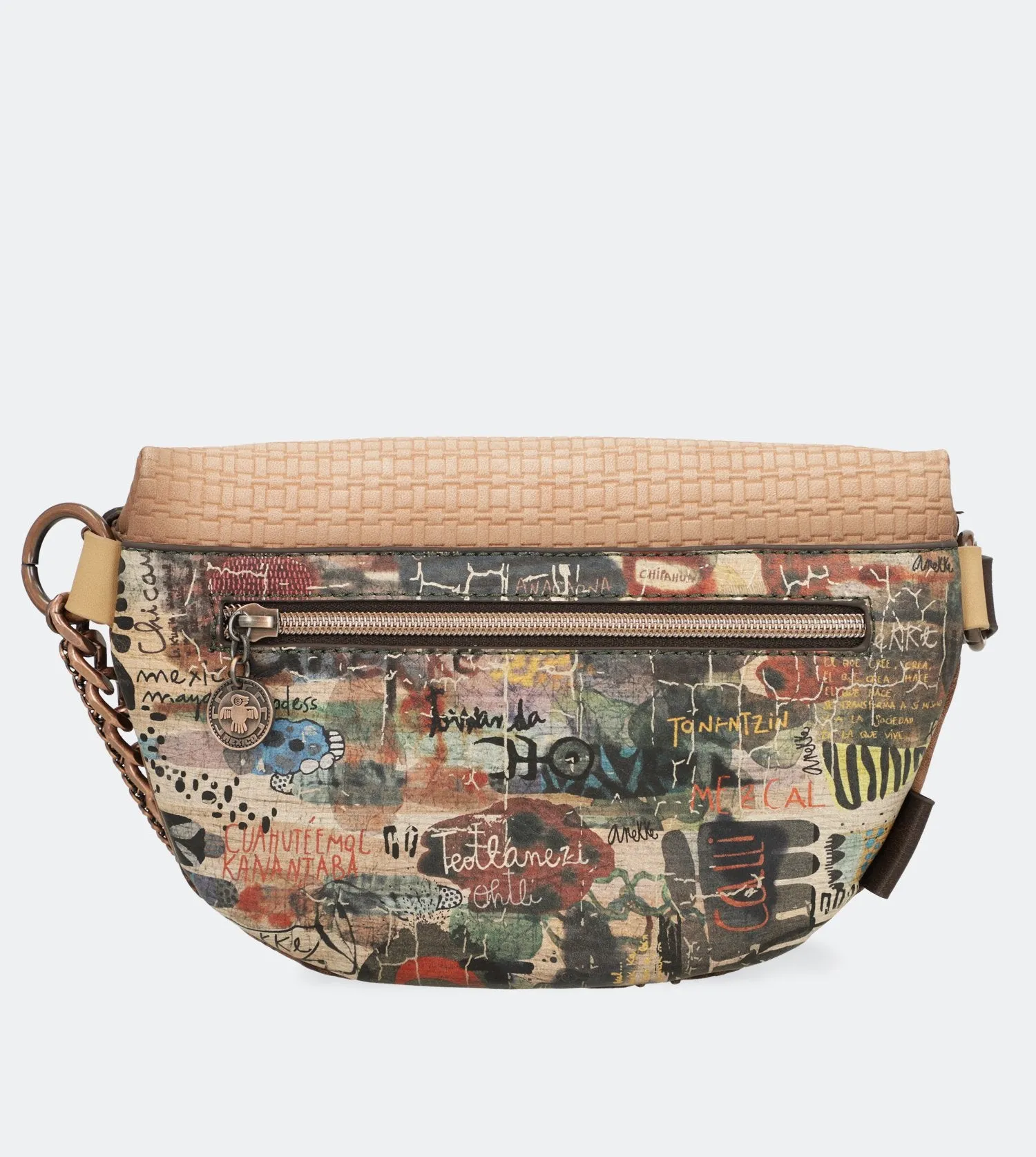 Ixchel Belt pouch with a chain