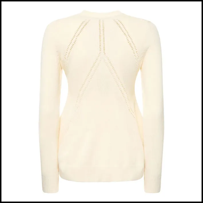 Jil Sander  |Wool V-Neck Long Sleeves Plain Cotton Elegant Style