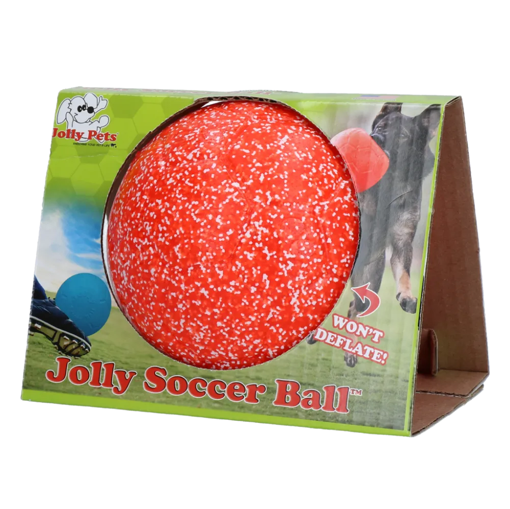 Jolly Soccer Ball 15cm Oranje/Wit