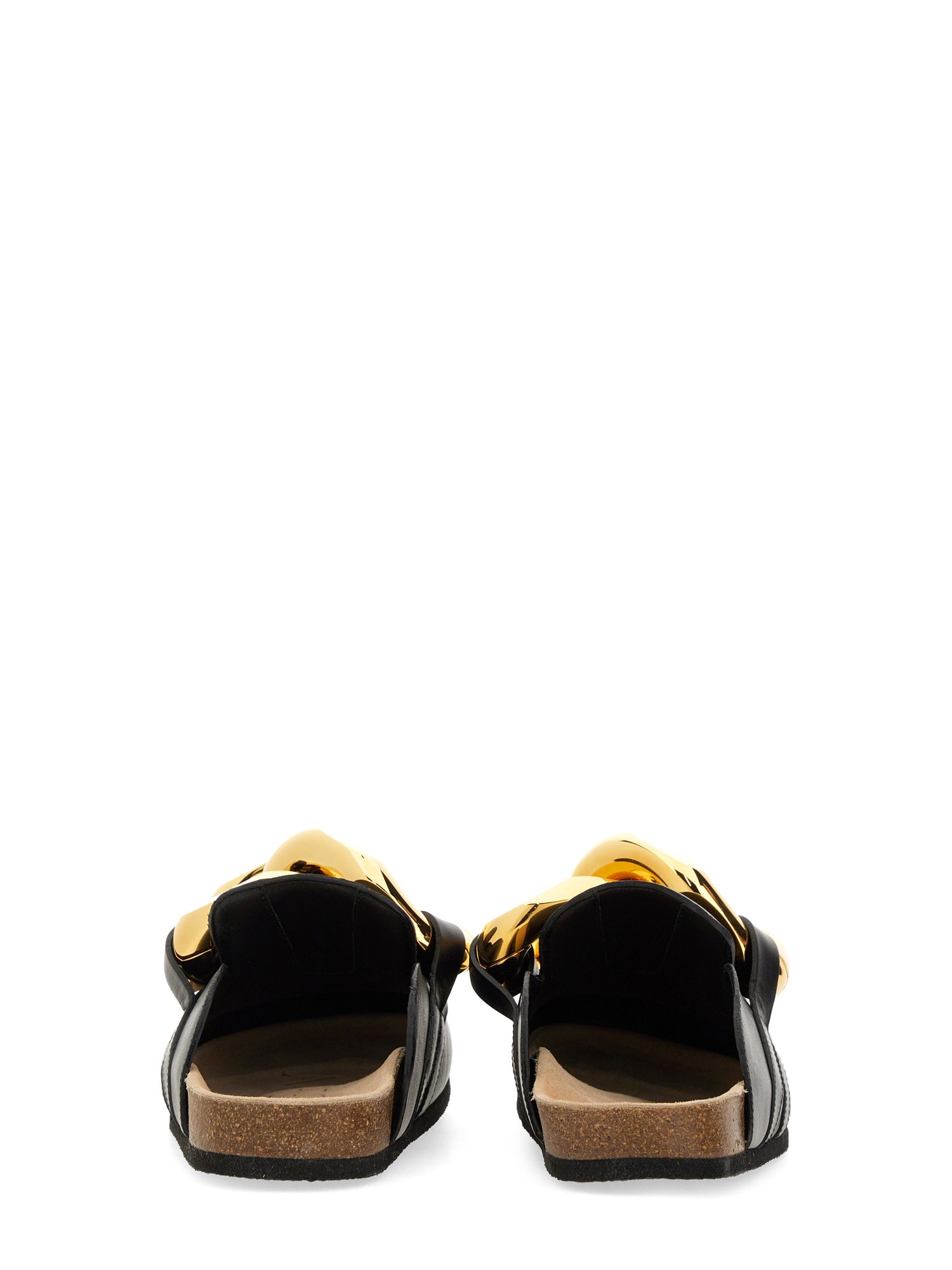 JW ANDERSON    LEATHER CHAIN MULES