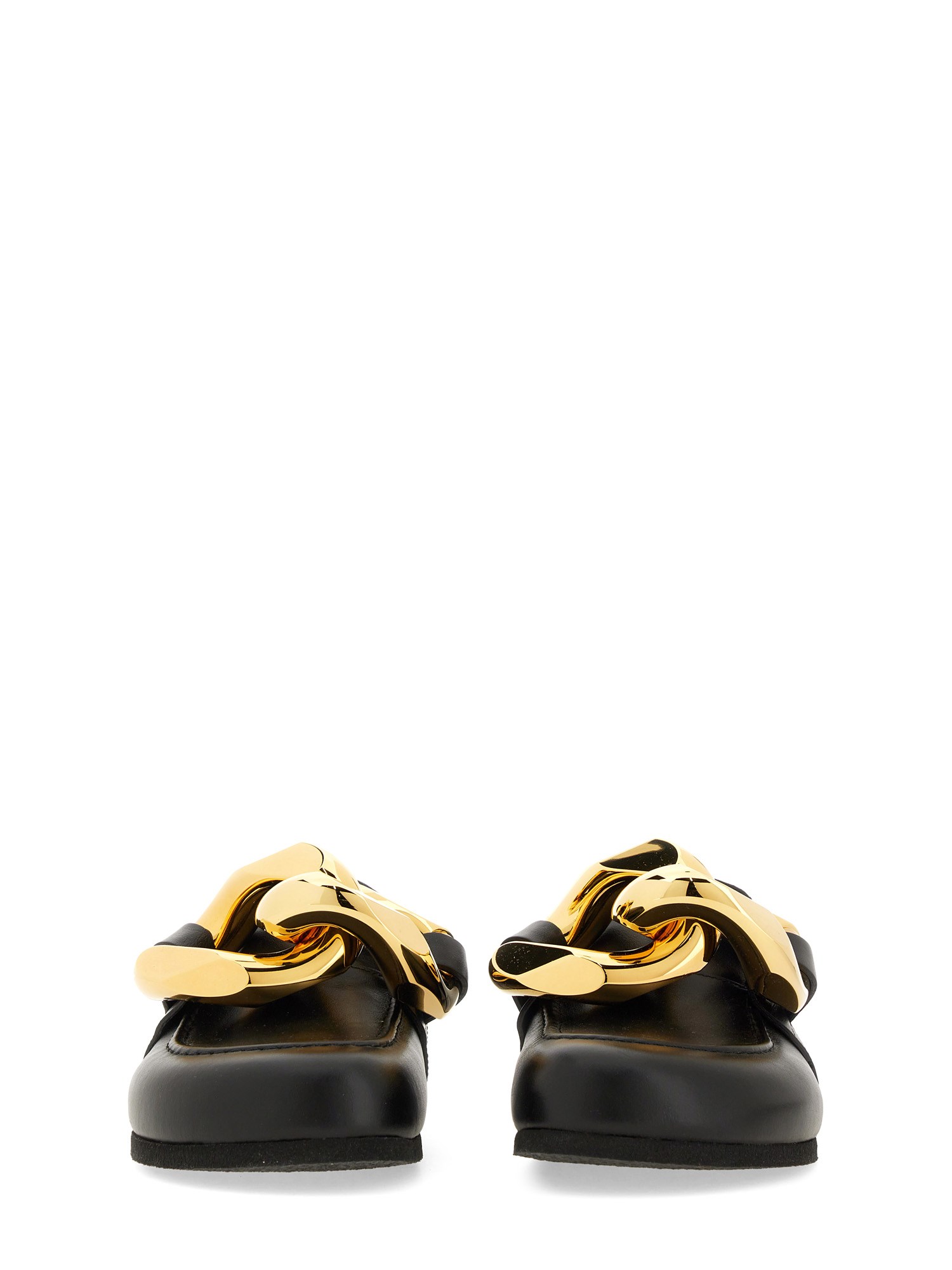 JW ANDERSON    LEATHER CHAIN MULES