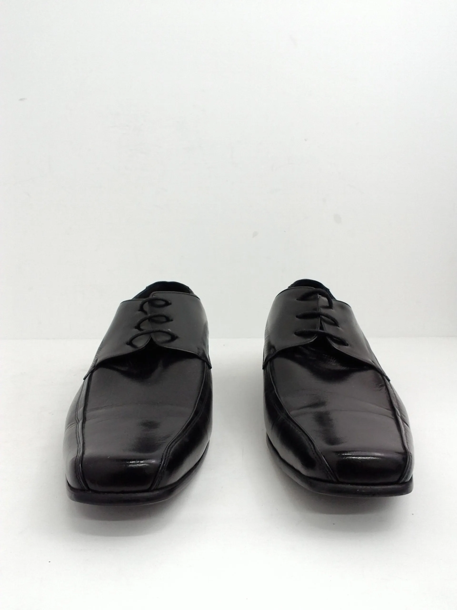 KENNET COLE New York Men's Moc-Toe Oxfords, Black, Size 12 M