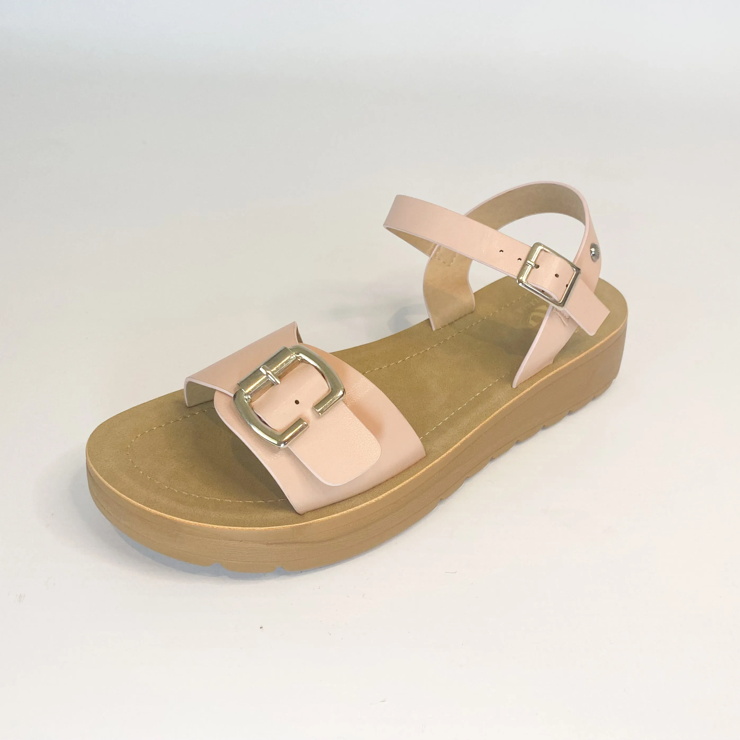 KG pink buckle strap sandal