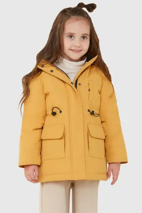 Kids Down Quilted Hooded Jacket