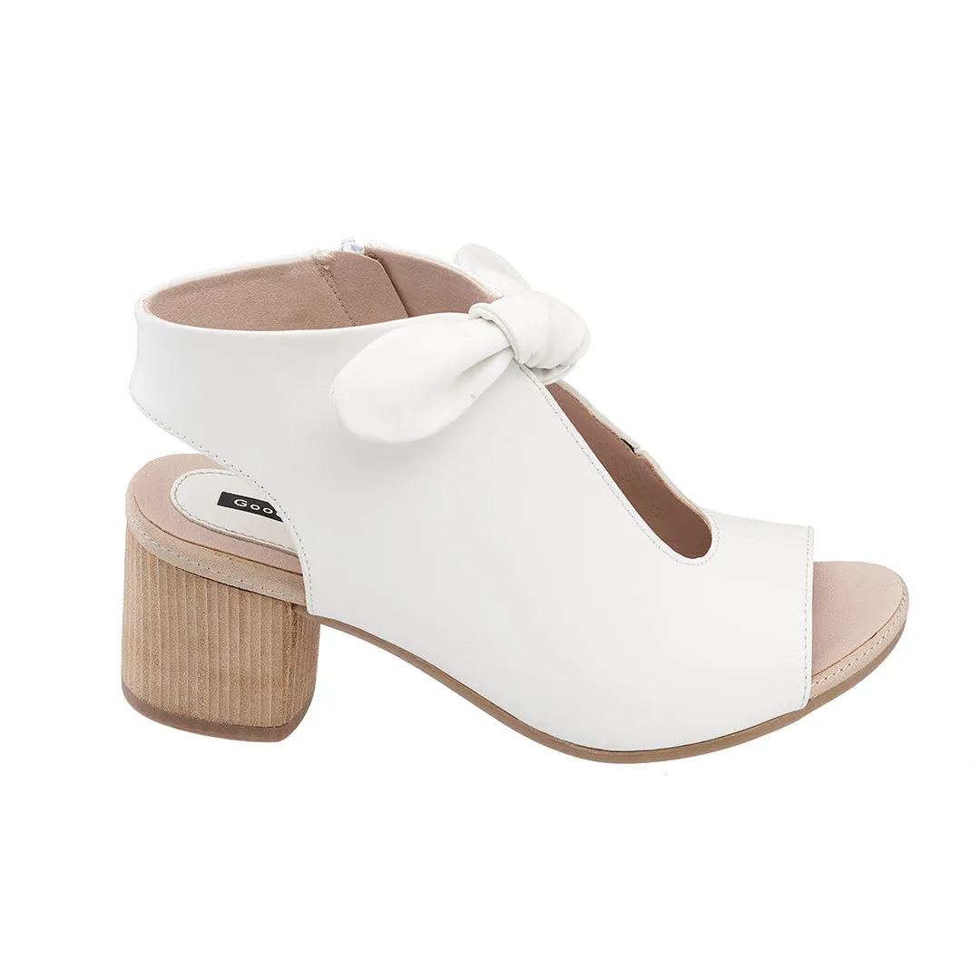 Kimora White Heeled Sandals