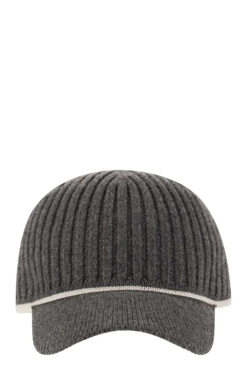 KNITTED WOOL BLEND CAP